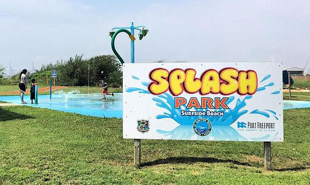 splash pad sign